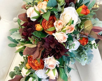 Autumn Wedding Bouquet | Fall Bridal Bouquet (cascade)