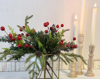 Pine & Berry Christmas Branches | Farmhouse Christmas Decor