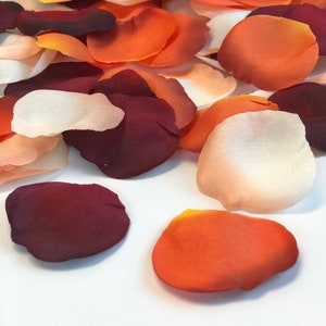 Autumn Rose Petals | Fall Bridal Petals | Fall Centerpiece