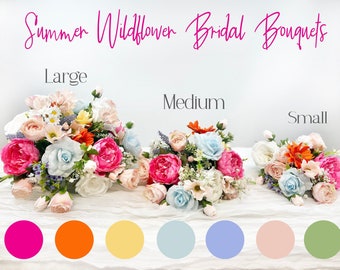 Summer Wildflower Wedding Bouquet | Rustic Wedding Wildflowers | Bridesmaid Bouquet