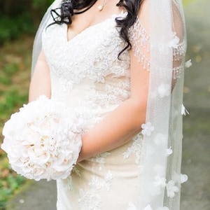 Ivory Blush Rose + Hydrangea Faux Floral Wedding Bouquets