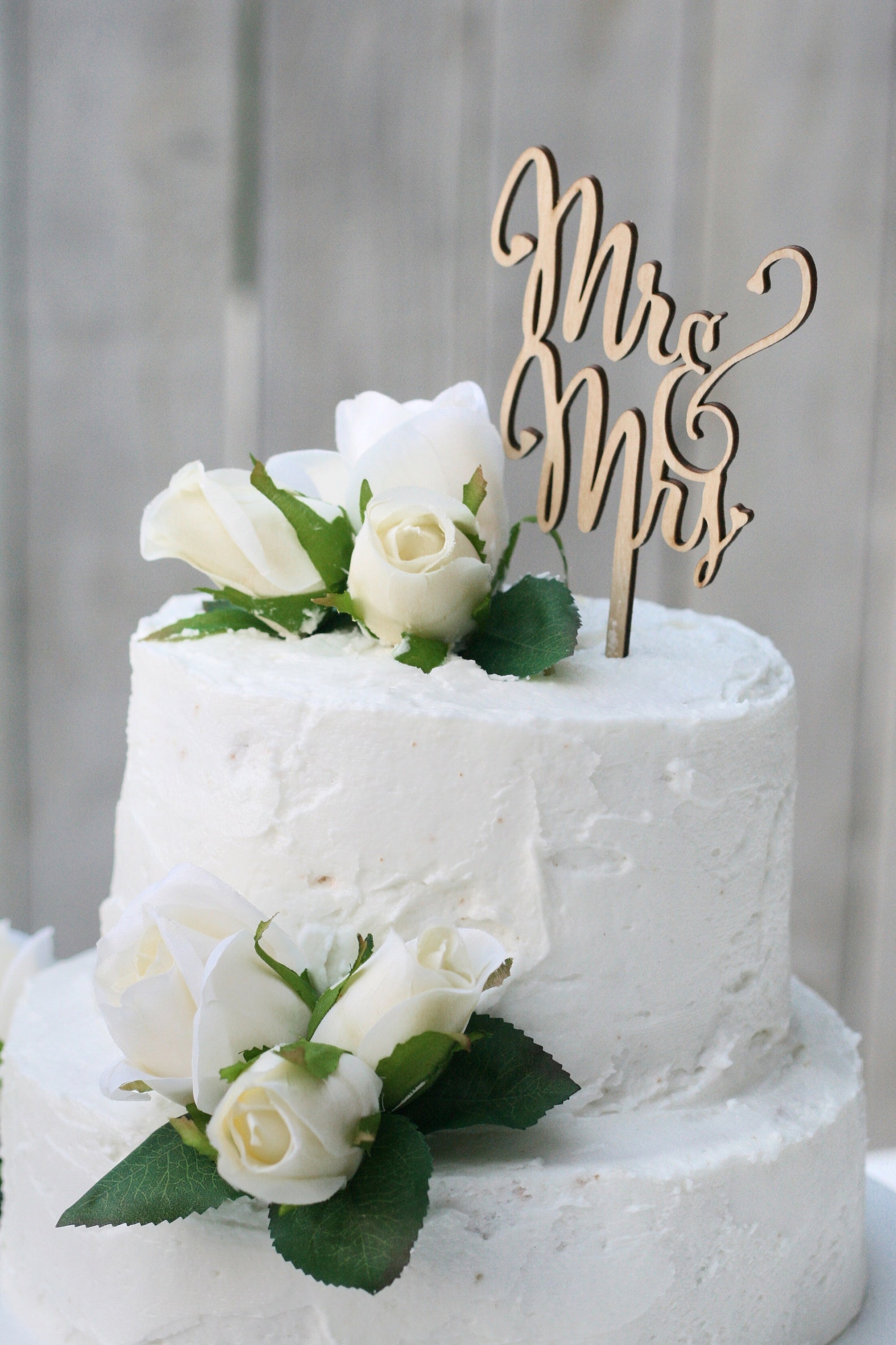 Wedding Cake Topper with Roses Decorations for Reception | Etsy