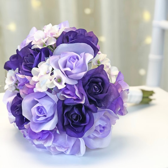 Wedding flowers purple discount