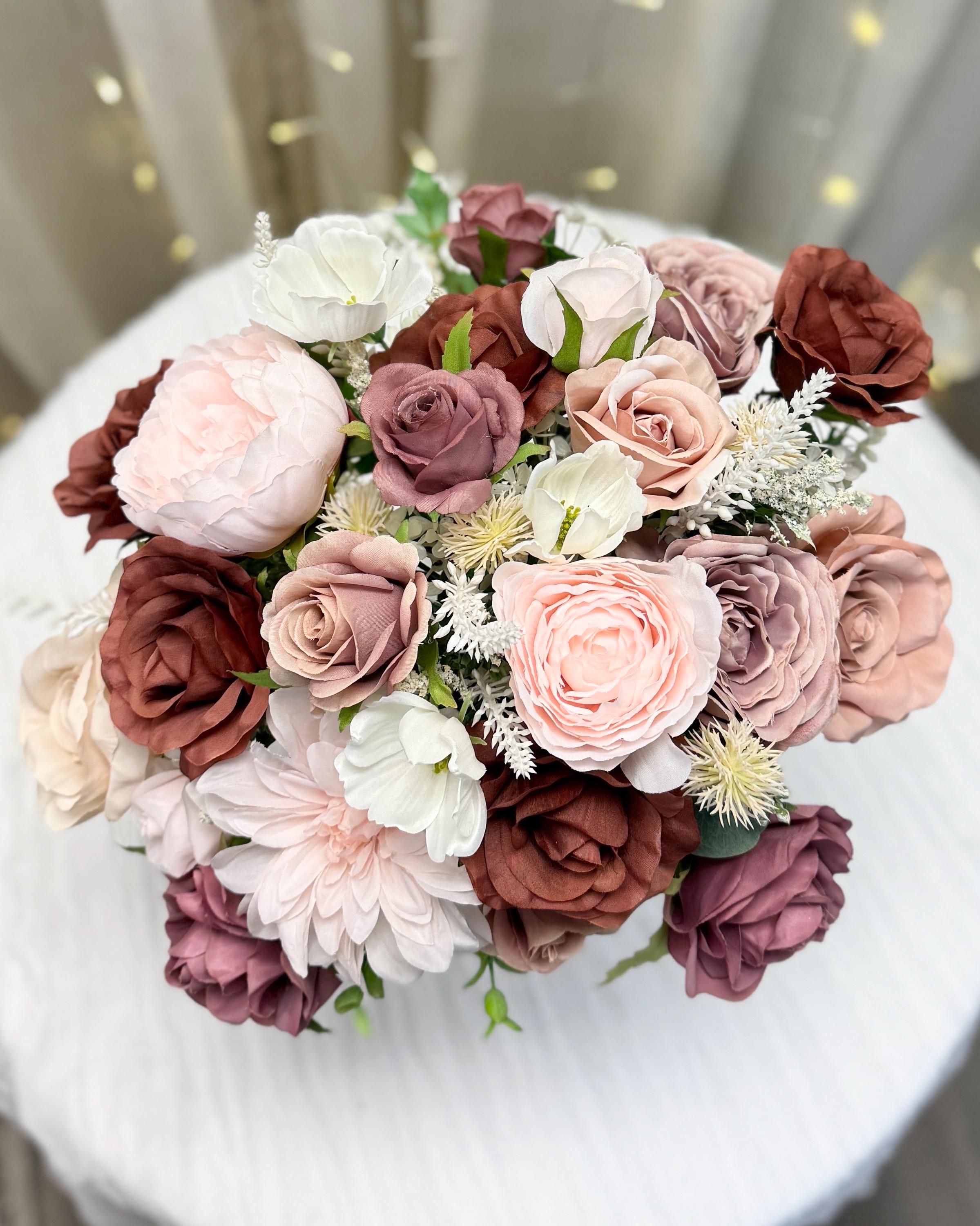 SAVANNAH SUNSET Wedding Bouquet | Terracotta Bridal Bouquet - Etsy