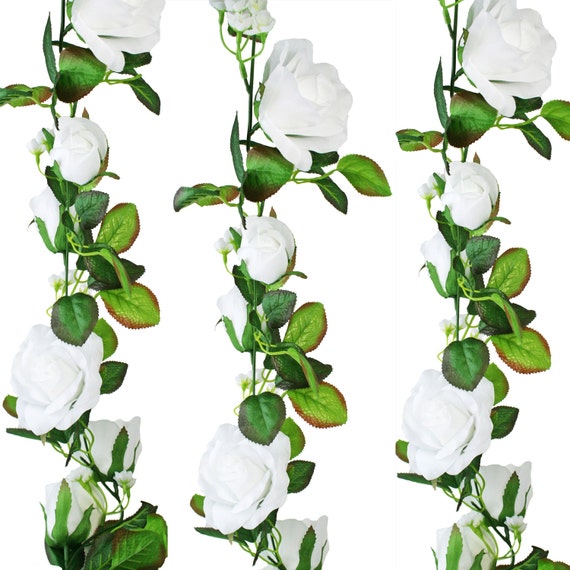8 Ft White Flower Garland Nursery Garland Wedding Garland Etsy