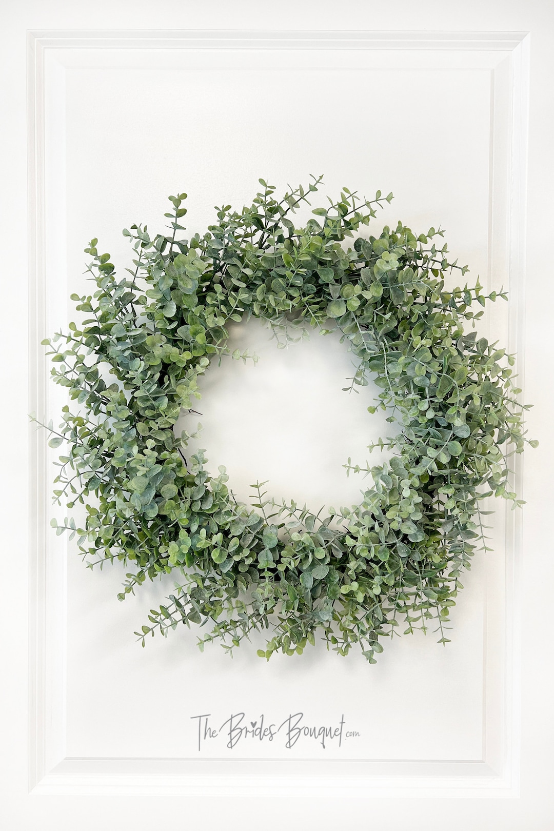 Eucalyptus Wreath for Front Door  Farmhouse Wreath  Spring