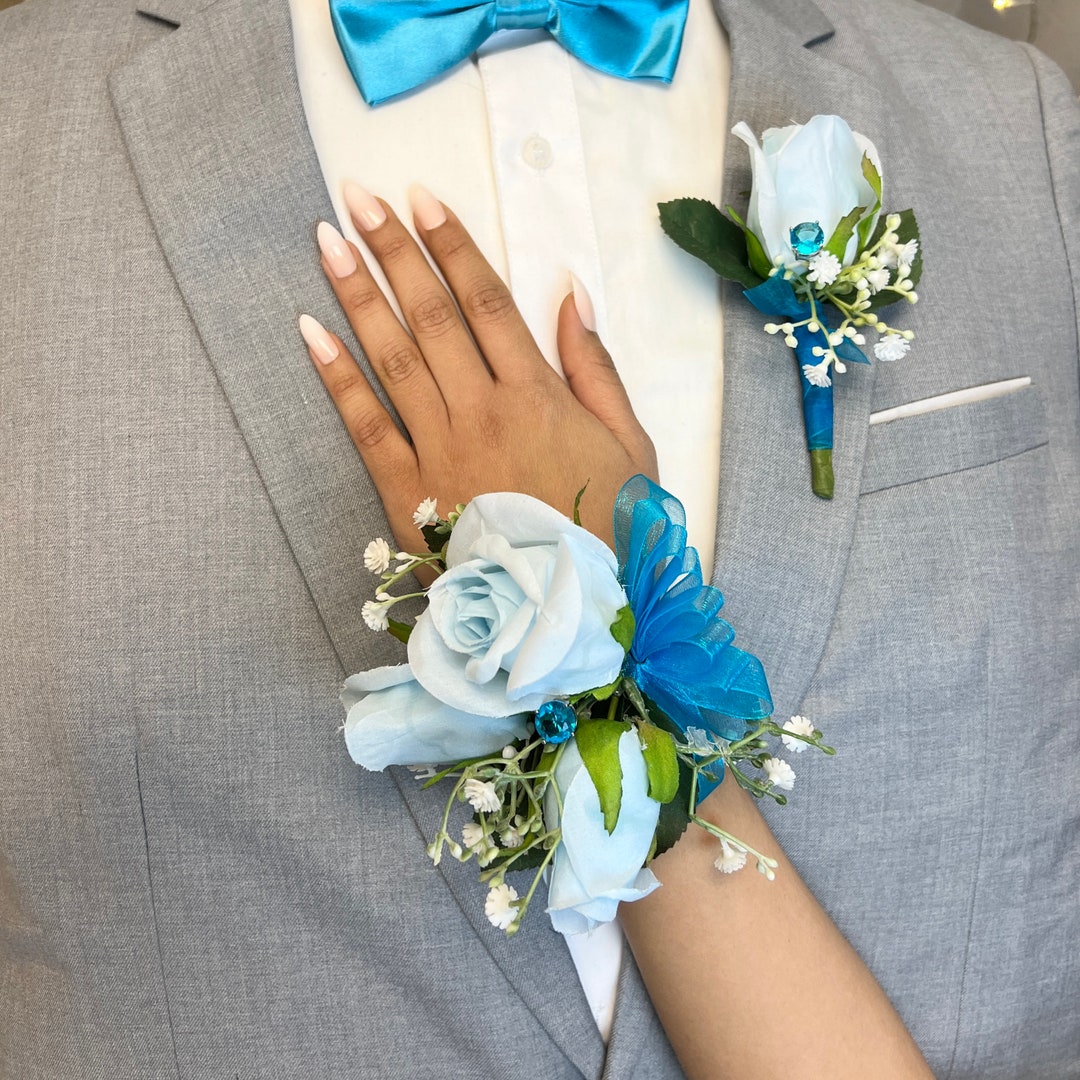 ★EMS★ MINI CORSAGE APPLIQUE SHOULDER BAGSKY BLUE Amazon.com: Ling's Moment 2pcs Wedding Shoulder Corsage