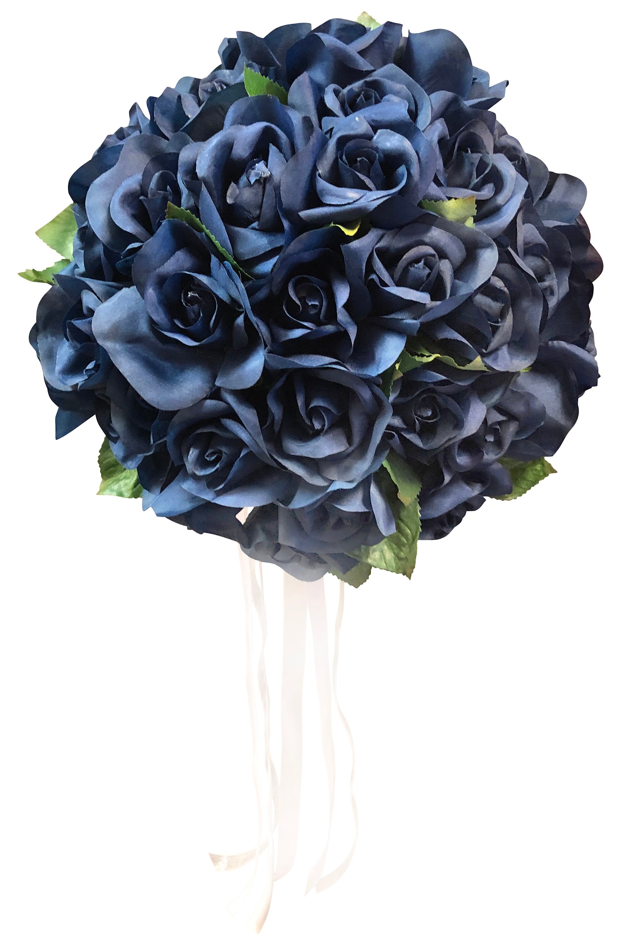 Bridal Bouquet Navy Blue Wedding Flowers Silk Wedding | Etsy
