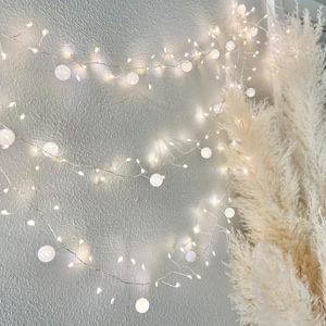 Sparkling Fairy Lights with Crystal Ball effect | 10 feet long | white lights for parties, wedding decor, home decor lights