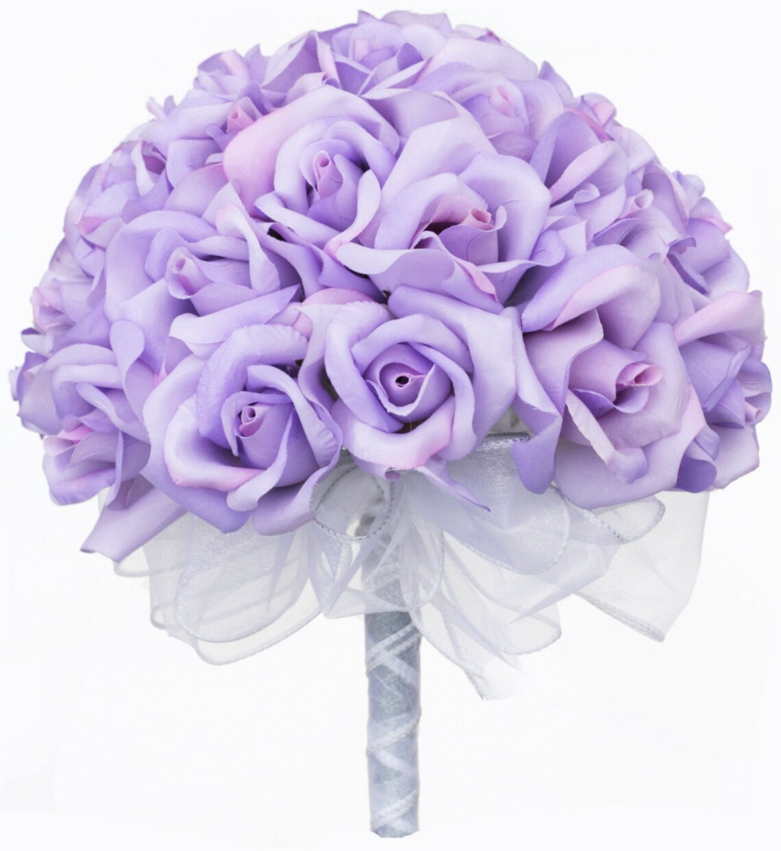 Lavender Silk Rose Hand Tie 3 Dozen Roses Bridal Wedding Etsy