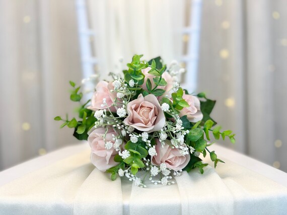 Blush Pink Babies Breath Wedding Bouquets Bridesmaid Bouquet Silk