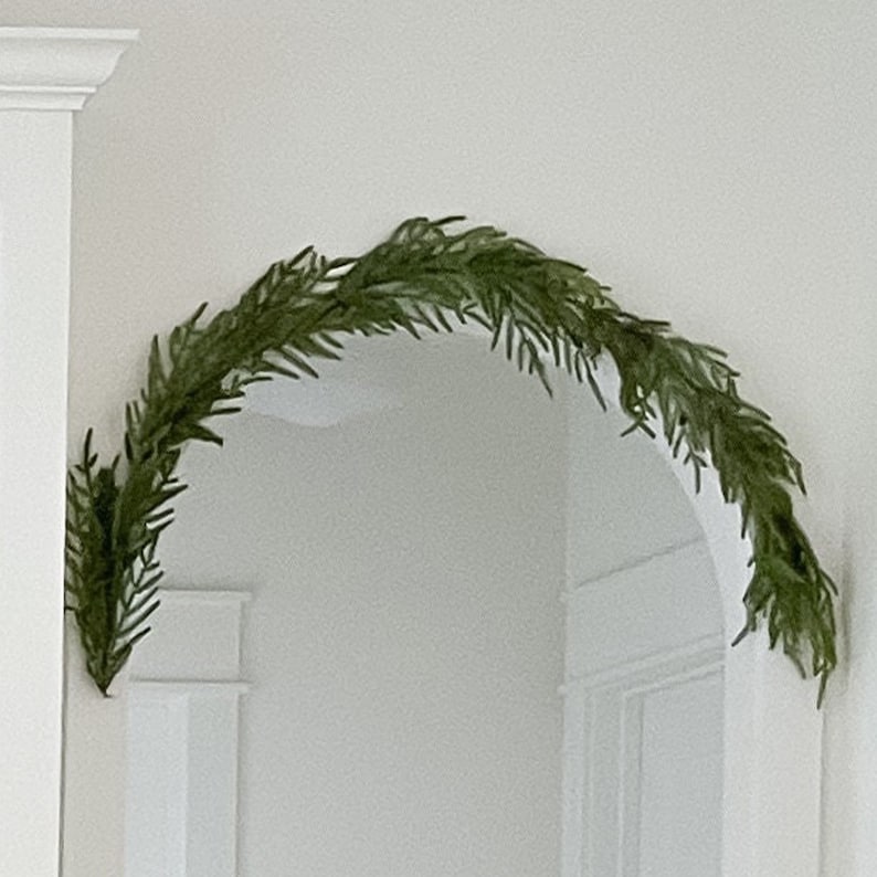 Norfolk Garland Christmas Garland Farmhouse Christmas Norfolk Pine Garland image 9