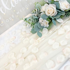 IVORY BLUSH Silk Rose Petals 250 Petals Wedding Centerpiece image 6