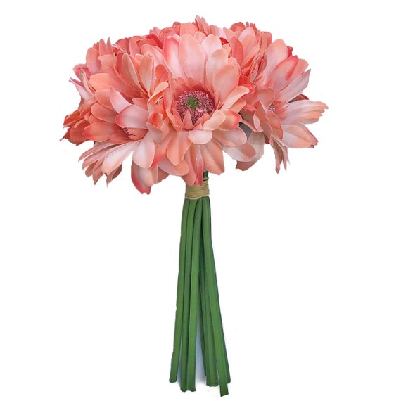 Blush Pink Faux Daisy Artificial Flowers