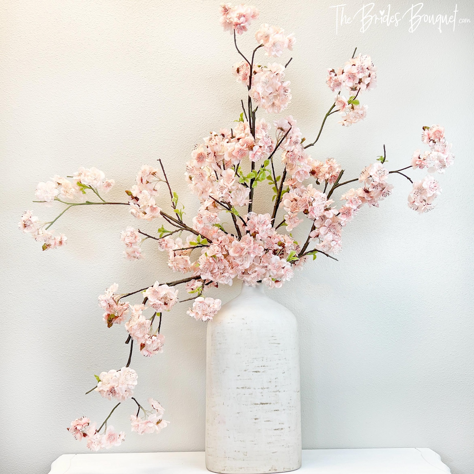 Cherry Blossom Silk Flowers  Decorative Branch  Flowering Branch