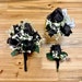 Black Prom Corsage and Boutonniere Set| Handheld Bouquets for Prom | Quinceanera Bouquet | Flower Girl Bouquet | Prom Flower Bouquet 