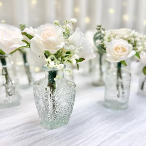 Ivory Wedding Centerpiece Flowers for Bud Vase