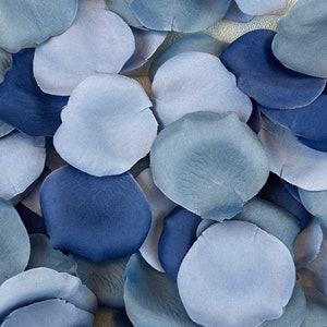 SLATE BLUE Rose Petals | Flower Petals | Wedding Centerpiece | Aisle Decoration