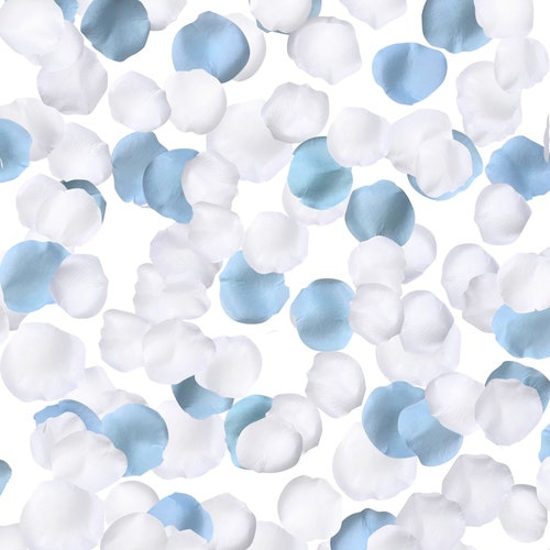 Light Blue Silk Rose Petals Wedding Centerpiece Aisle Etsy