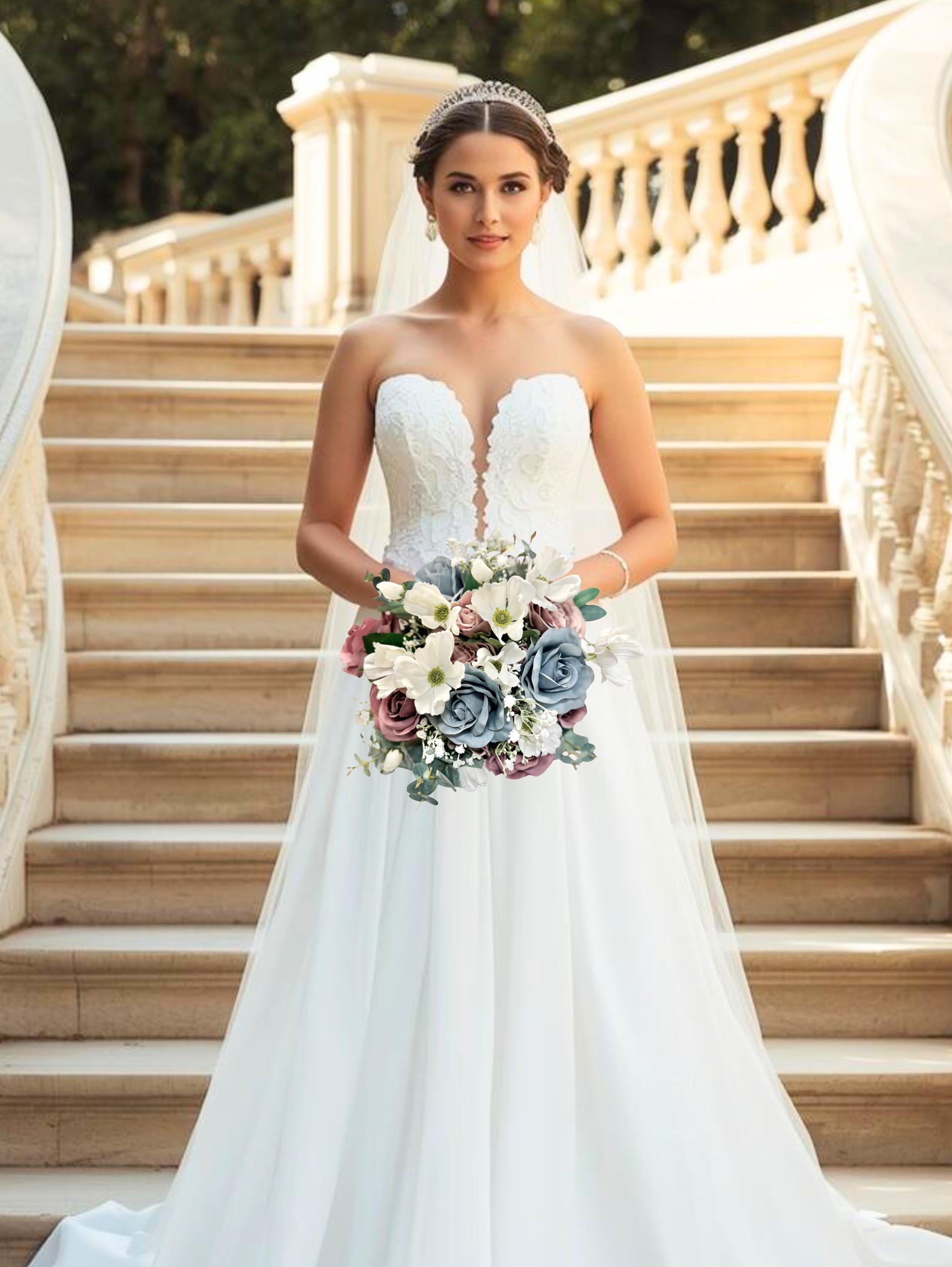 Dusty Rose Wedding Bouquet