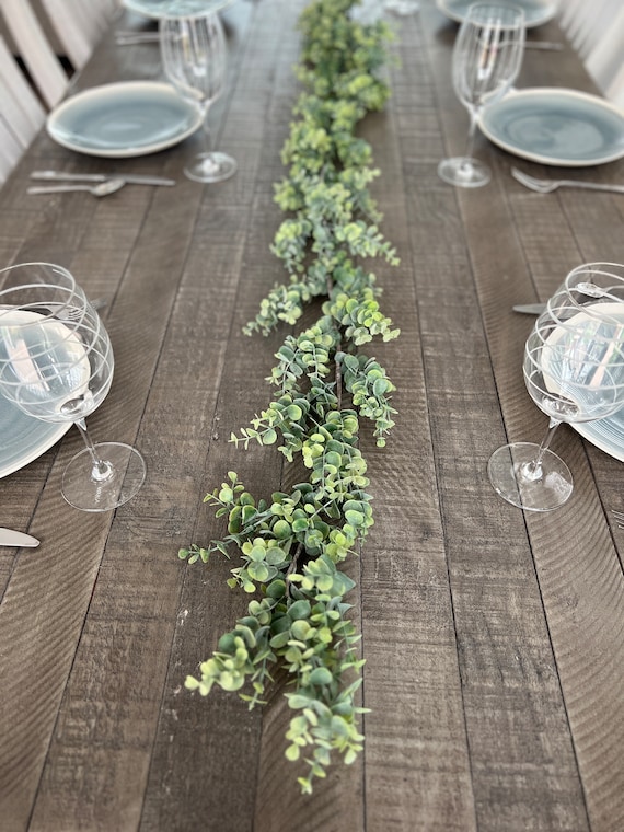 Guirlande Eucalyptus Artificielle 1,8m - Décoration Murale Mariage, Jardin Suspendu - Vert Naturel
