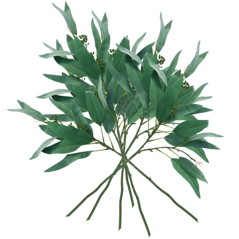 Fake Seeded Eucalyptus Stem Artificial Eucalyptus Leaves on Etsy