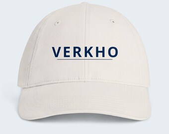 Minimal Outdoor Wordmark Low-Profile Cap, Printed Front, Lightweight Cotton - Verkho