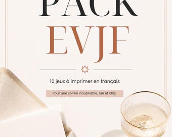 Printable Hen Party Games (PDF) | 10 Hen Party Games in French | Bingo, Truth or Dare, Bride Quiz