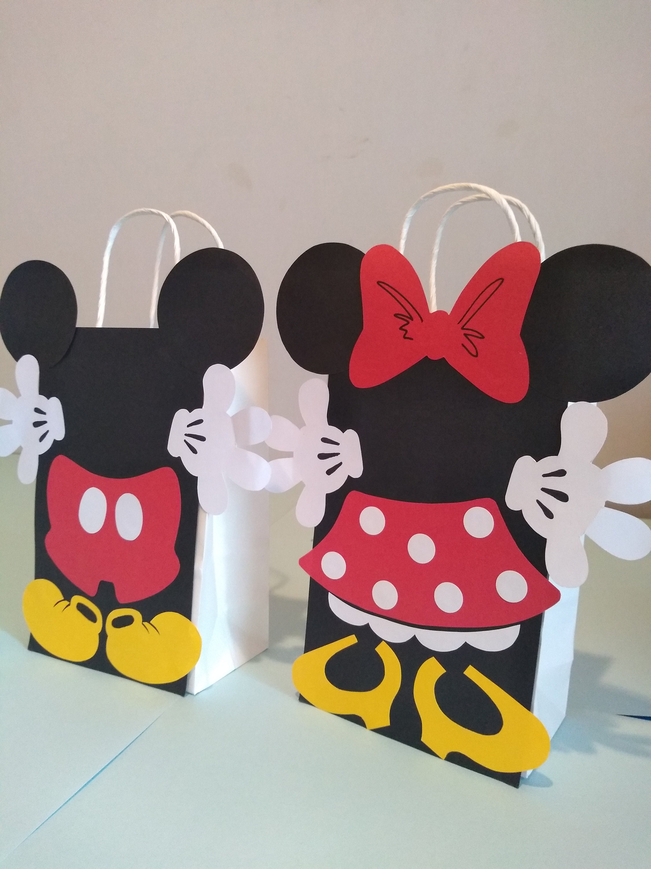MICKEY MOUSE Bags Favor Party Bags Loot Bags Goody Bags Etsy