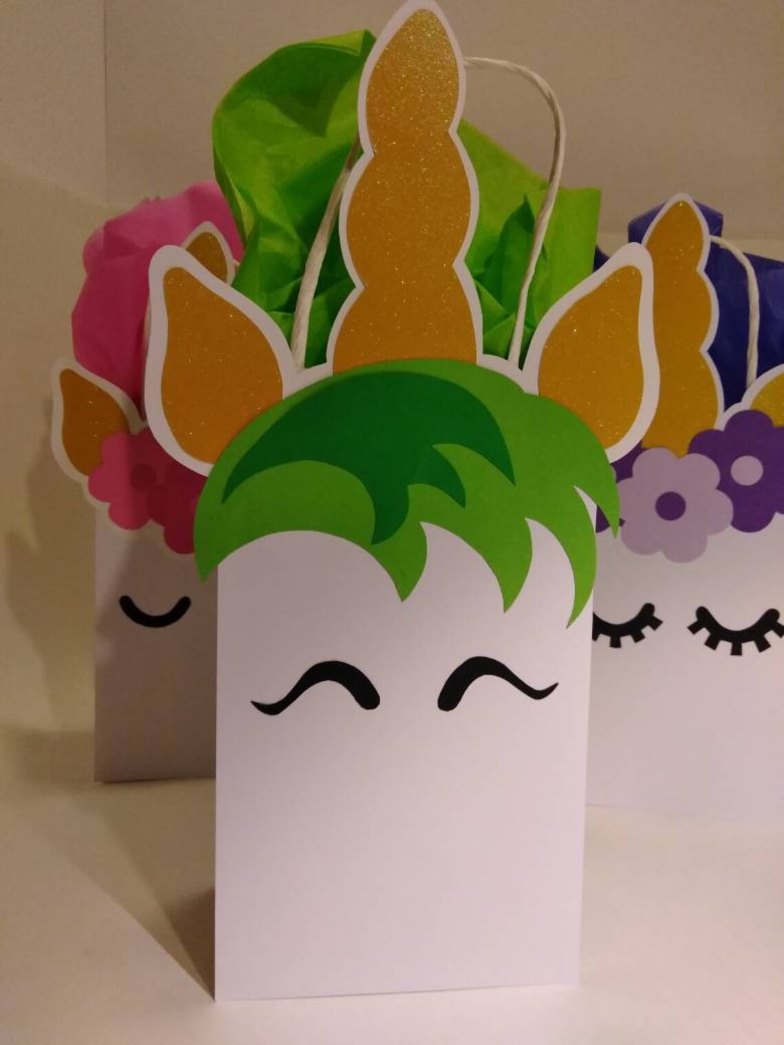 UNICORN Party Bags Favor Bags Loot Bags Goody Bags Paper Etsy