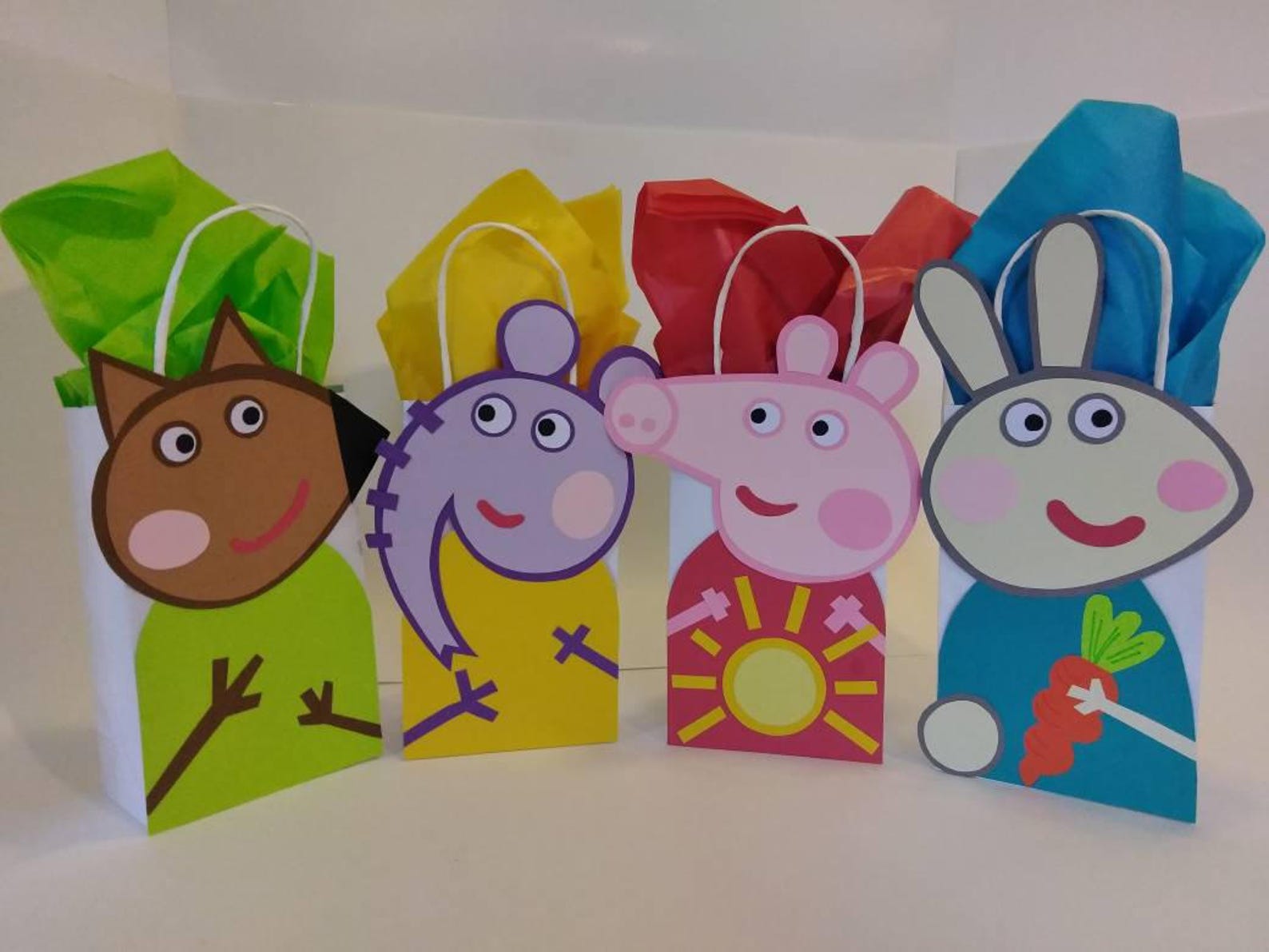 PEPPA PIG Party Bags Favor Bags Loot Bags Goody Bags Paper Etsy