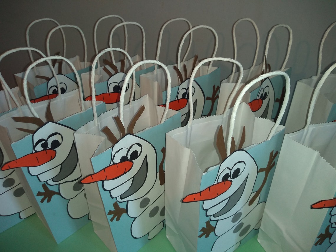 OLOF FROZEN Frozen Party Bags 10 BAGS Loot Bags Frozen 2 Etsy