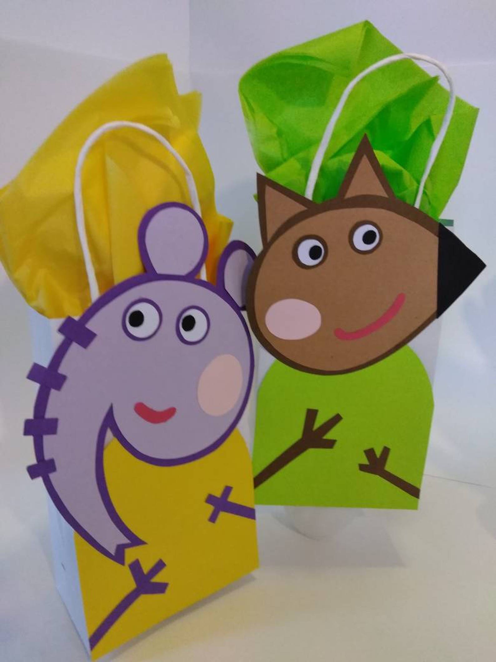 PEPPA PIG Party Bags Favor Bags Loot Bags Goody Bags Paper Etsy