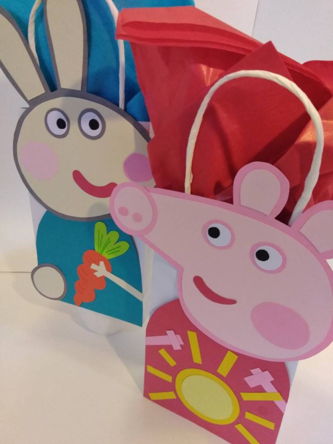 PEPPA PIG Party Bags Favor Bags Loot Bags Goody Bags Paper Etsy