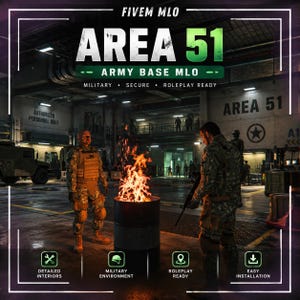 FiveM Area 51 Army Base MLO | Military Roleplay Interior | Fivem Ready MLOs
