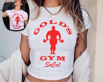 Gold's Gym Socal Connor Baby T-shirt, Connor Storrie fan cadeau, Y2K shirt, gedragen door Connor Storrie Tee, verwarmde rivaliteit Shane en Ilya cadeau voor haar