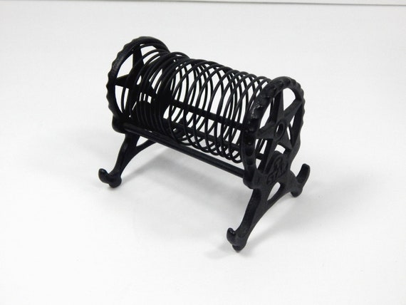 Vintage Cast Iron Pen Rack Stand Texas Star Letter Holder Etsy