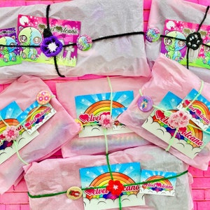 Pastel Rainbow Bobble Hat, Colourful Crochet Pom Pom Beanie, Fairy Kei Yume Kawaii, Womens Candy Colour Hat, Girls Cute Pastel Knit Beanie image 10