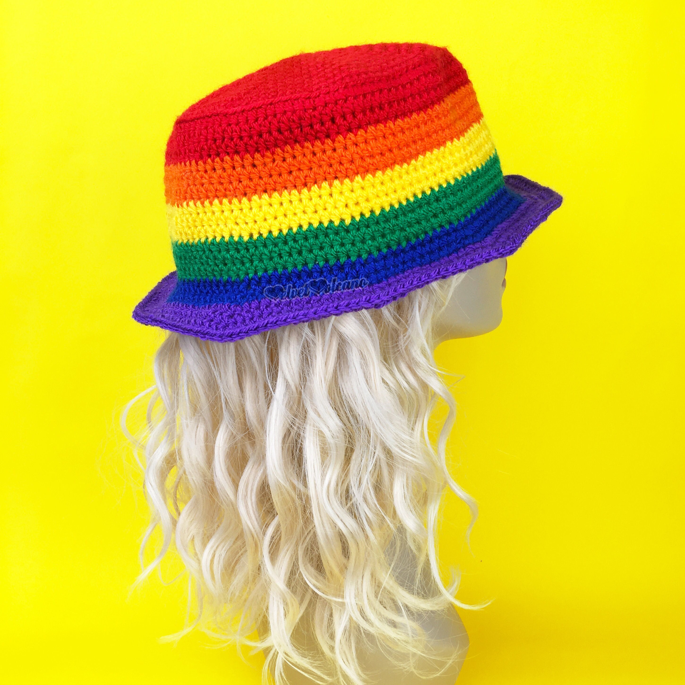 Striped Crochet Sun Hat - Multicolor Crochet Sun Hat – Striped Multi-Color Hemp Hat for Summer  main image 2
