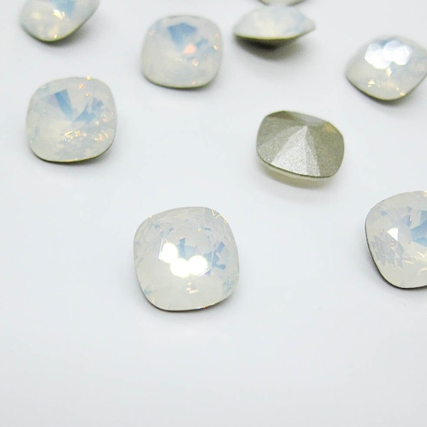 84 Pcs Swarovski 4470 Fancy Stones, 10mm White Opal, DIY Sparkling Accessories