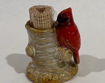 Vintage Palm Tree Toothpick Holder