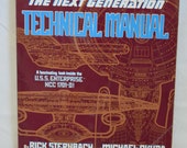BOOK SALE Vintage Book Star Trek - The Next Generation Technical Manual (Sternbach Okuda)
