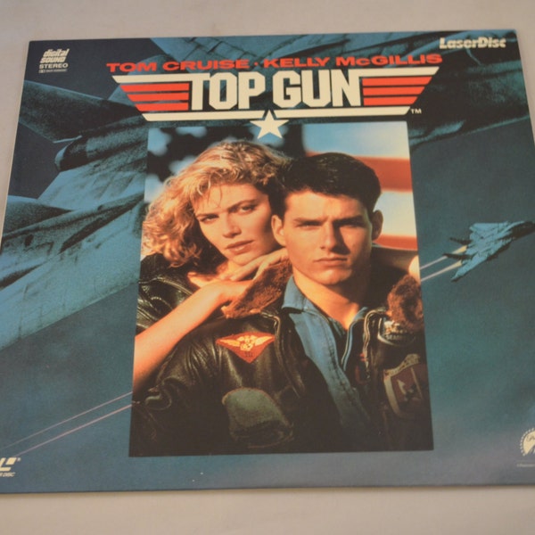 Paramount's Top Gun avec Tom Cruise Vintage LASER DISC Film