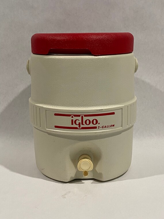 Vintage Igloo 2 Gallon Water Jug Cooler 588 USA Red Lid & Etsy