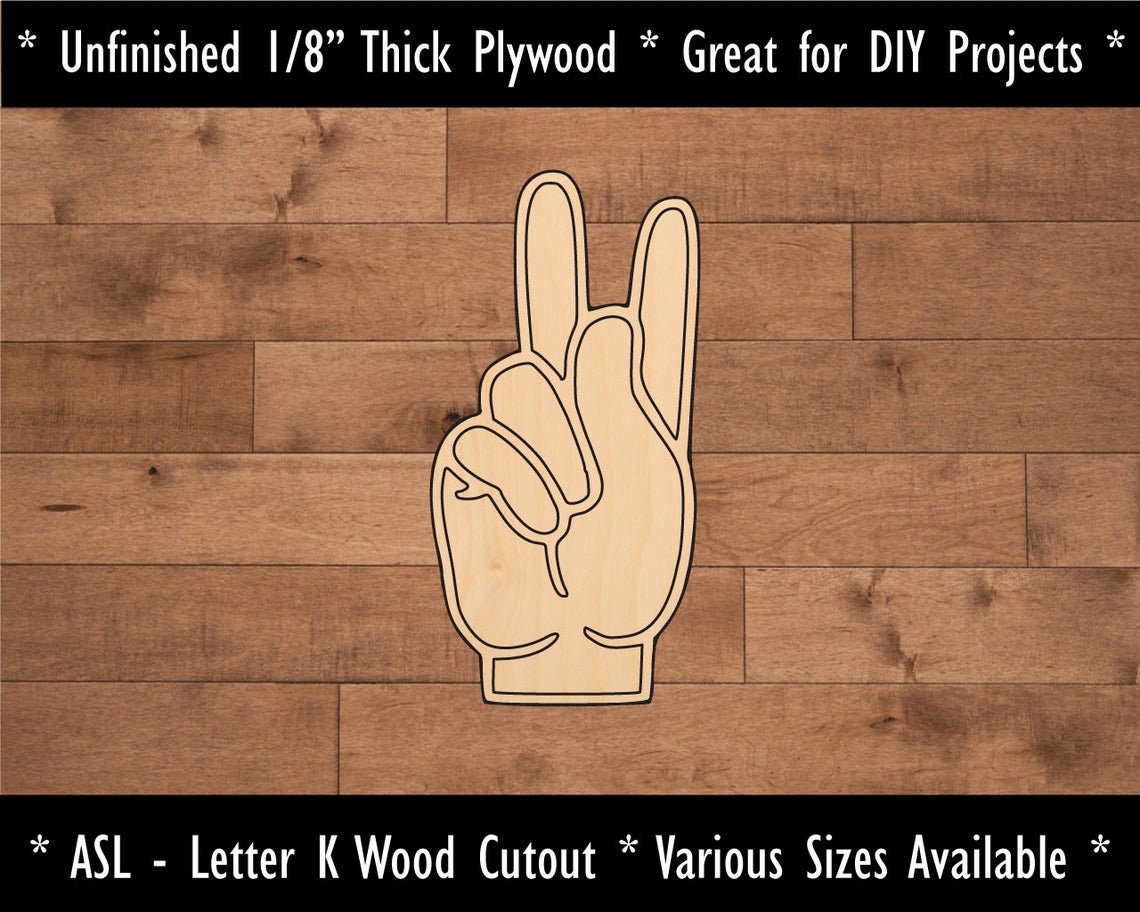 Asl Letter K