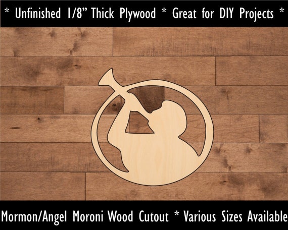 Religious Symbols & Shapes: MORMON ANGEL of MORONI Laser Cut Unfinished  Wood Cut Out Multiple Sizes Wood or Felt Buy One or Bulk - Etsy