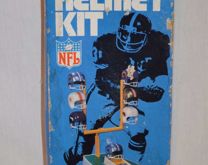 Vintage NFL Football Helmet Kit Board Game Toy Etsy