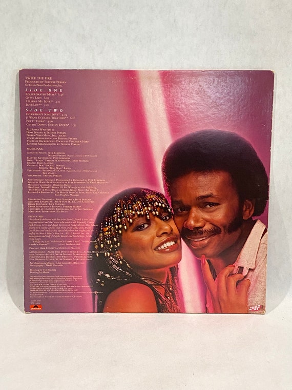 Vintage Vinyl Record Peaches & Herb: Twice the Fire Album 