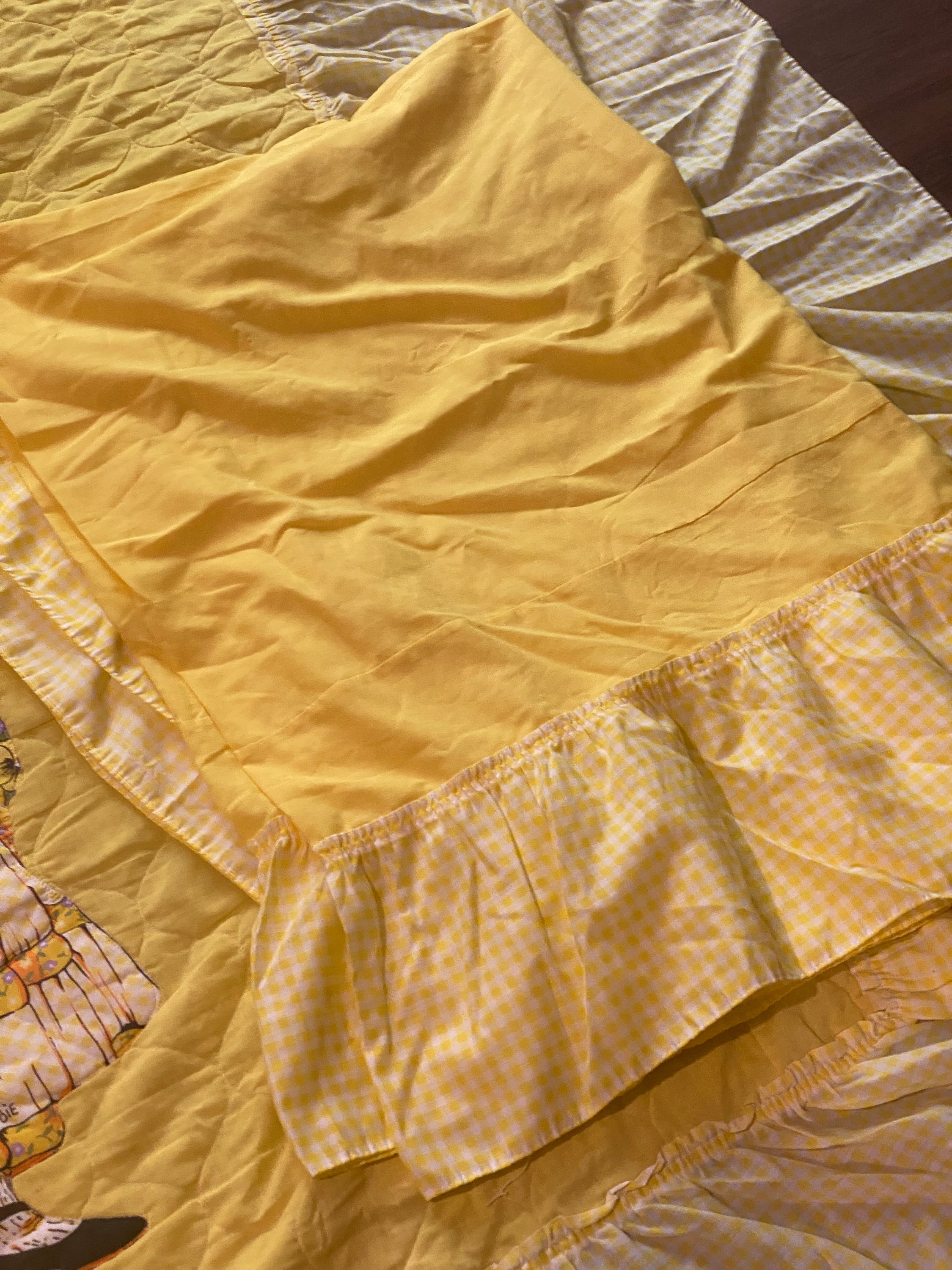 Vintage Yellow HOLLY HOBBIE Twin Blanket Comforter W/ Ruffled - Etsy