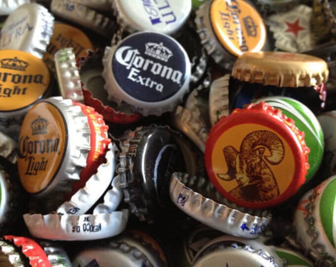 Set of 100 Used Beer Bottle Caps Etsy